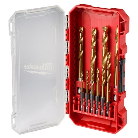 Milwaukee Tool SHOCKWAVE Impact Duty™ RED HELIX™ Titanium Metric Drill Bit Set - 10PC 48-89-4859